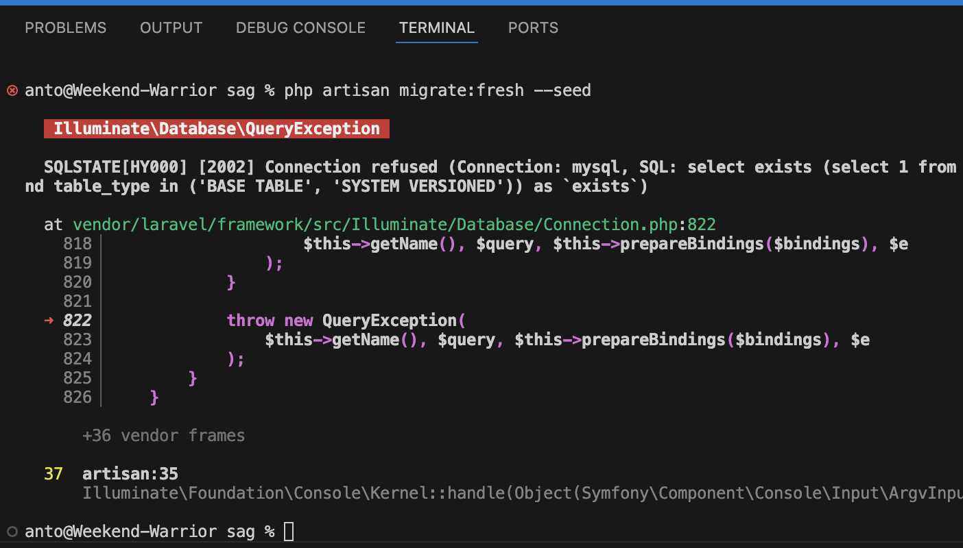 SOLVED: SQLSTATE[HY000] [2002] Connection refused